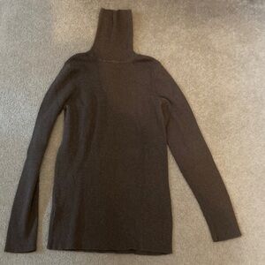 Elegant Brown Turtleneck Sweater